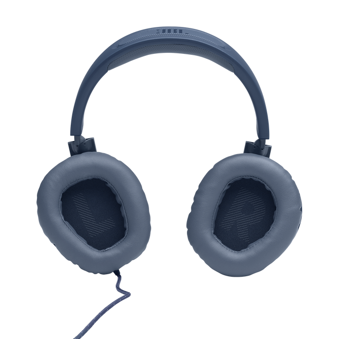 JBL Quantum 100 - Blue - Wired over-ear gaming headset with flip-up mic - Detailshot 3 image number null